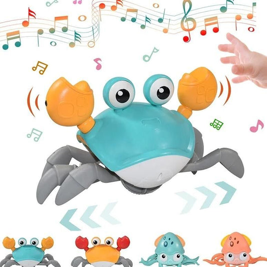 Runaway Rhythm Crab Toy- Baby's Crawl Buddy