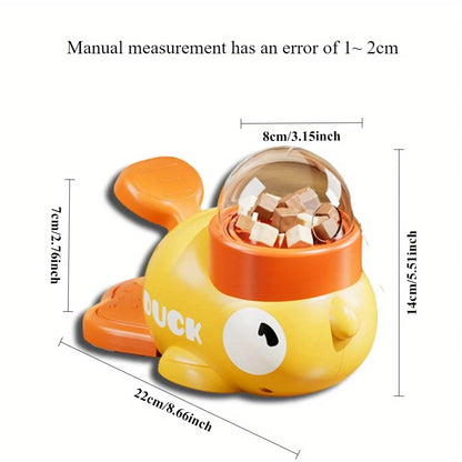 Duck Shape Slow Feeder Dog Bowl – Interactive Anti-Choking Pet Snack Dispenser
