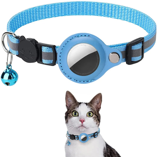 Adjustable Waterproof Cat Collar with AirTag CASE