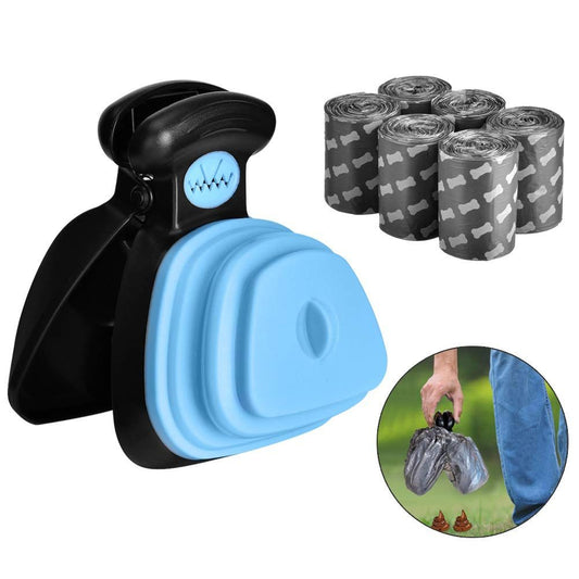Foldable Portable Dog Pooper Scooper + Trash Bags